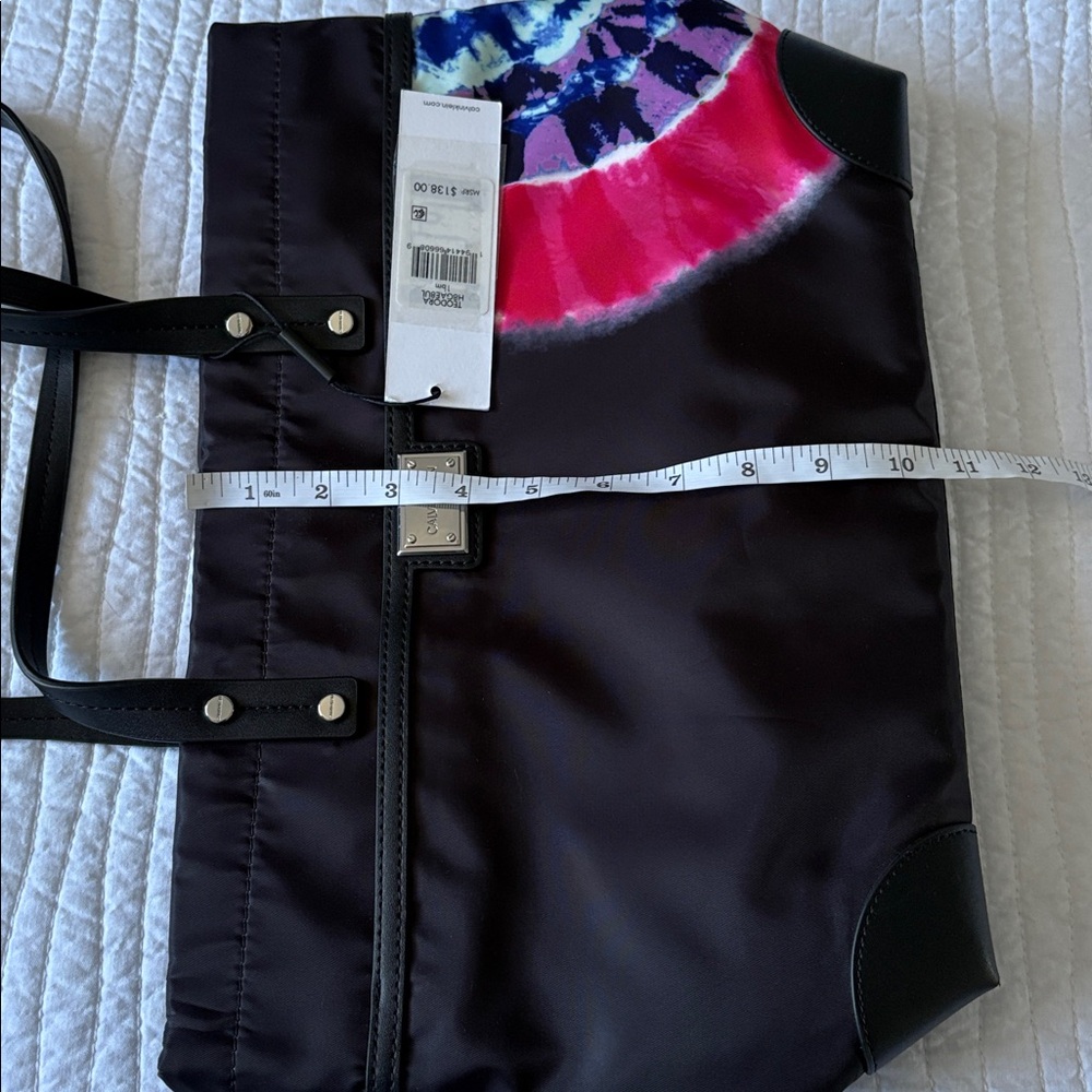 Calvin Klein Black and Tie-Dye Tote - Picture 8 of 9